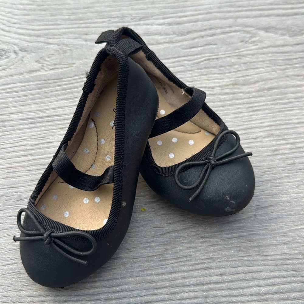 Cat & Jack Black Kids Ballet Flats